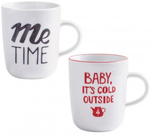 57G254A50674C 2 шт. подарочный набор счастливых чашек мне время / холодно снаружи Kahla-porzellan