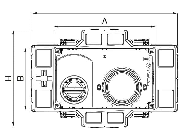 Комплект для учета утопленных с одним объемным счетчиком TECO K4 ARCH-00030756 - Вид №2