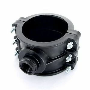 Врезка монтажная 125 x 1 1/4" ВР, 6 болтов, для труб ПНД UNIDELTA