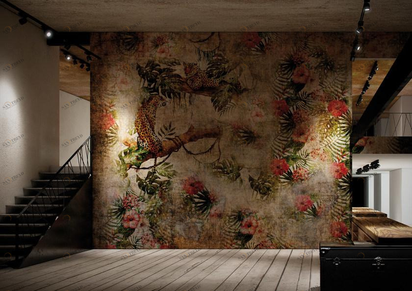 GLAMORA Тропические моющиеся виниловые обои Tropical deco sun-id-1396279