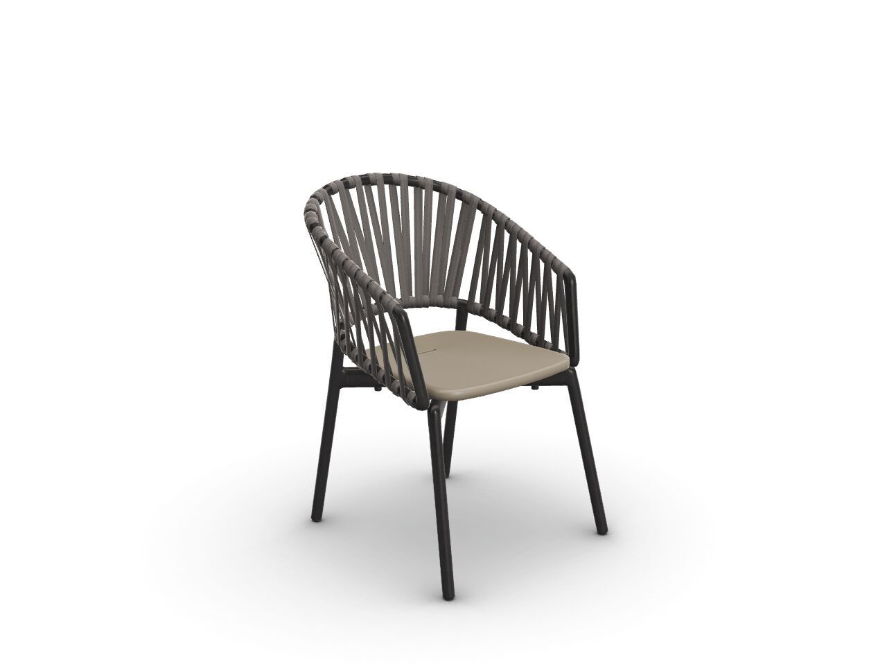 Садовый стул из ремней и смолы RODA Piper ARCH-00078401