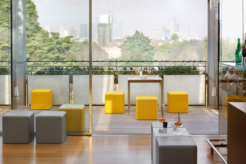 SLIDE Квадратный пуф из полиуретана Cubo sun-id-1429256 - Вид №3