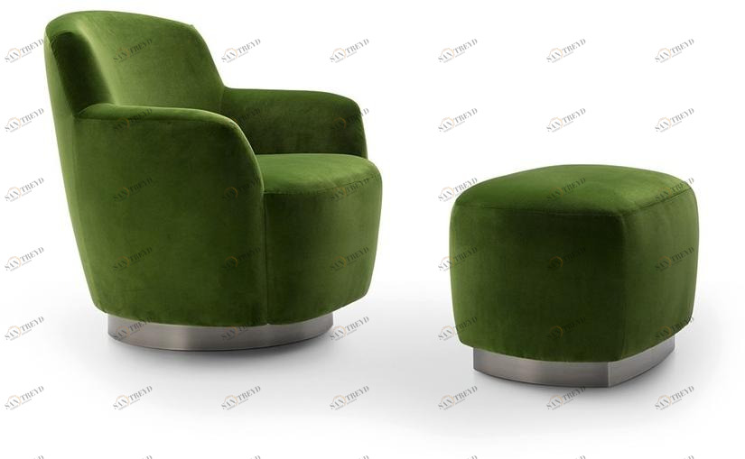 Bodema Вращающееся кресло из ткани с подлокотниками sun-id-1410466