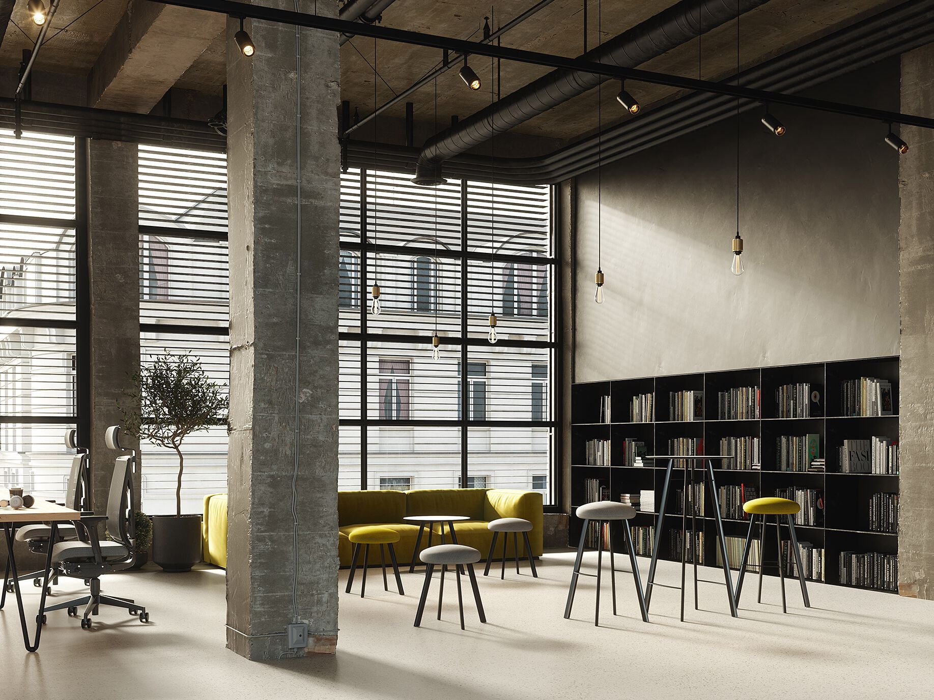 Стальной мягкий стул с подставкой для ног LD Seating Spot ARCH-00088013 - Вид №2