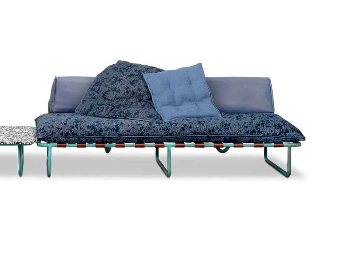 Травленный медный линейный мягкий садовый диван Baxter Аризона ARCH-00042819