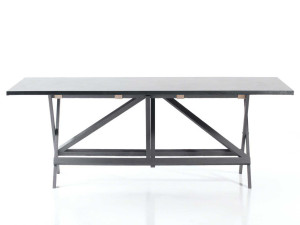 Прямоугольный складной обеденный стол из массива дерева