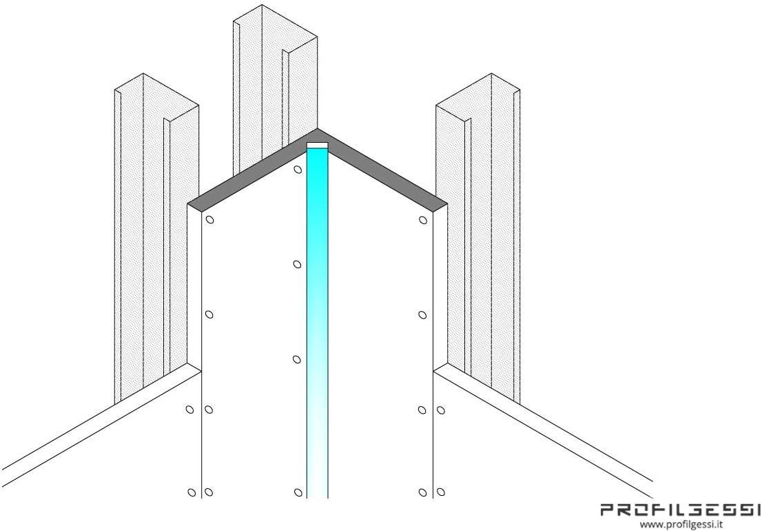 Profilgessi Светодиодный профиль прямого света в углу Illuminazione sun-id-1389130 - Вид №6