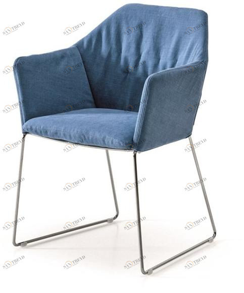 Saba Italia Стул с обивкой и подлокотниками New york sun-id-1385624