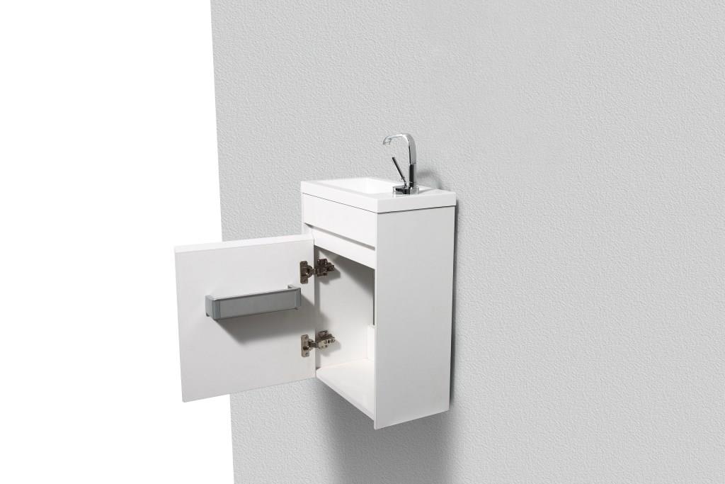 Мебель для ванной BelBagno PIETRA MINI-400-BL левосторонняя  - Вид №3