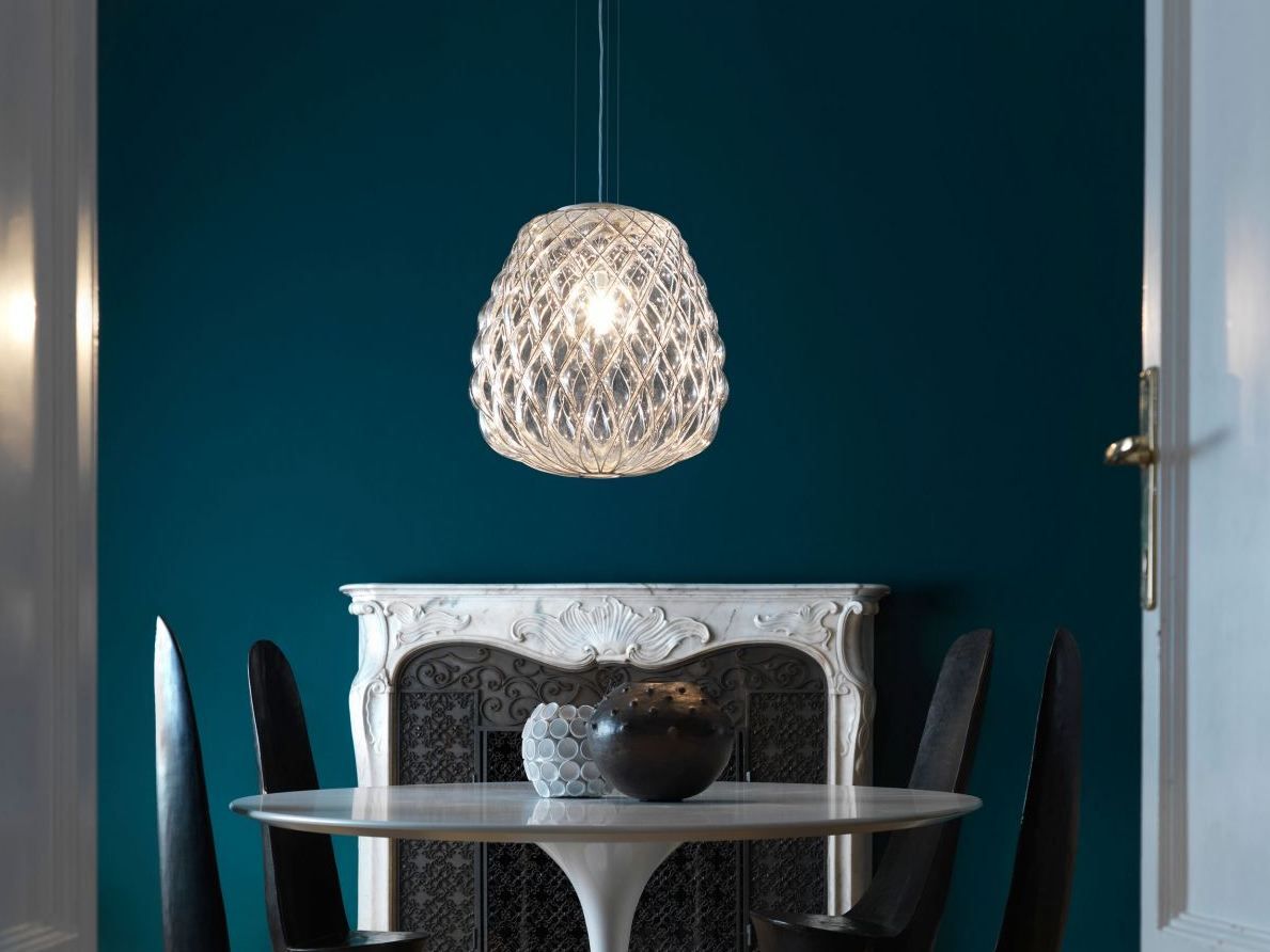 Стеклянный и металлический подвесной светильник FontanaArte Pinecone ARCH-00121081 - Вид №5