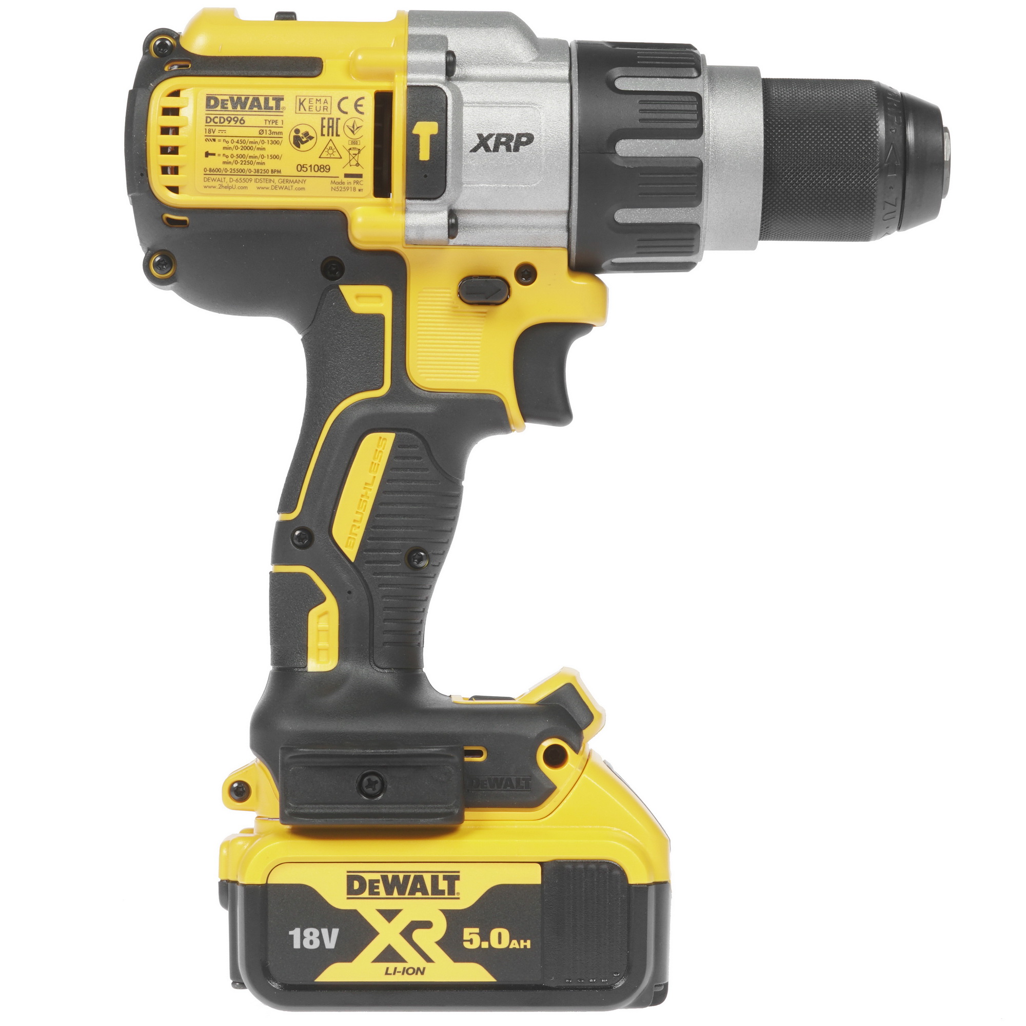 Дрель-шуруповерт DeWalt XRP DCD996P2 XR FLEXVOLТ 18/54V 1081533 STDN-0012253 - Вид №1