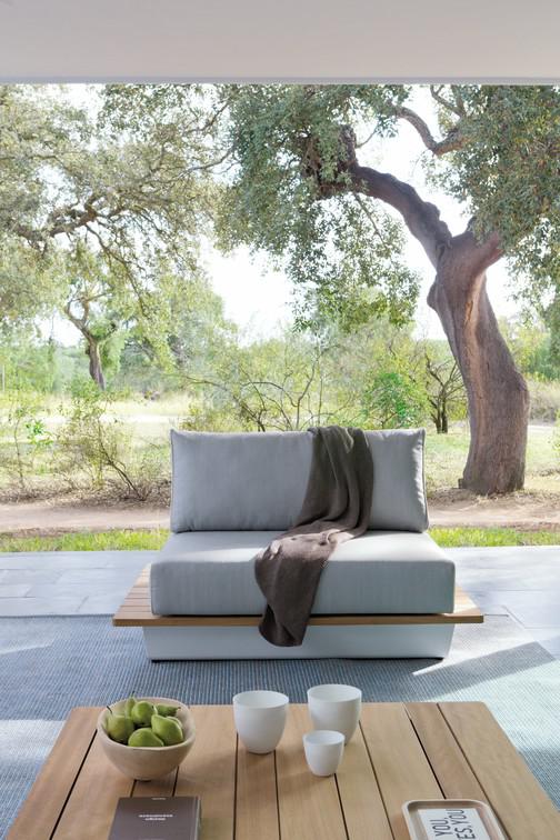 MNST378 Concept 4 белый столешница из дерева iroko Manutti Air - Вид №8