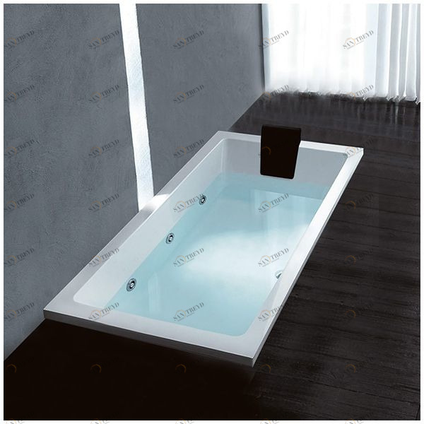 Ванна Gruppo treesse Quadra 150 V0707-DX белая с гидромассажем прямоугольная встроенная правая STDV0707DX