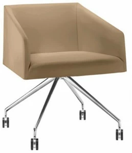 arper 4-спицевый стул с подлокотниками на колесиках Saari