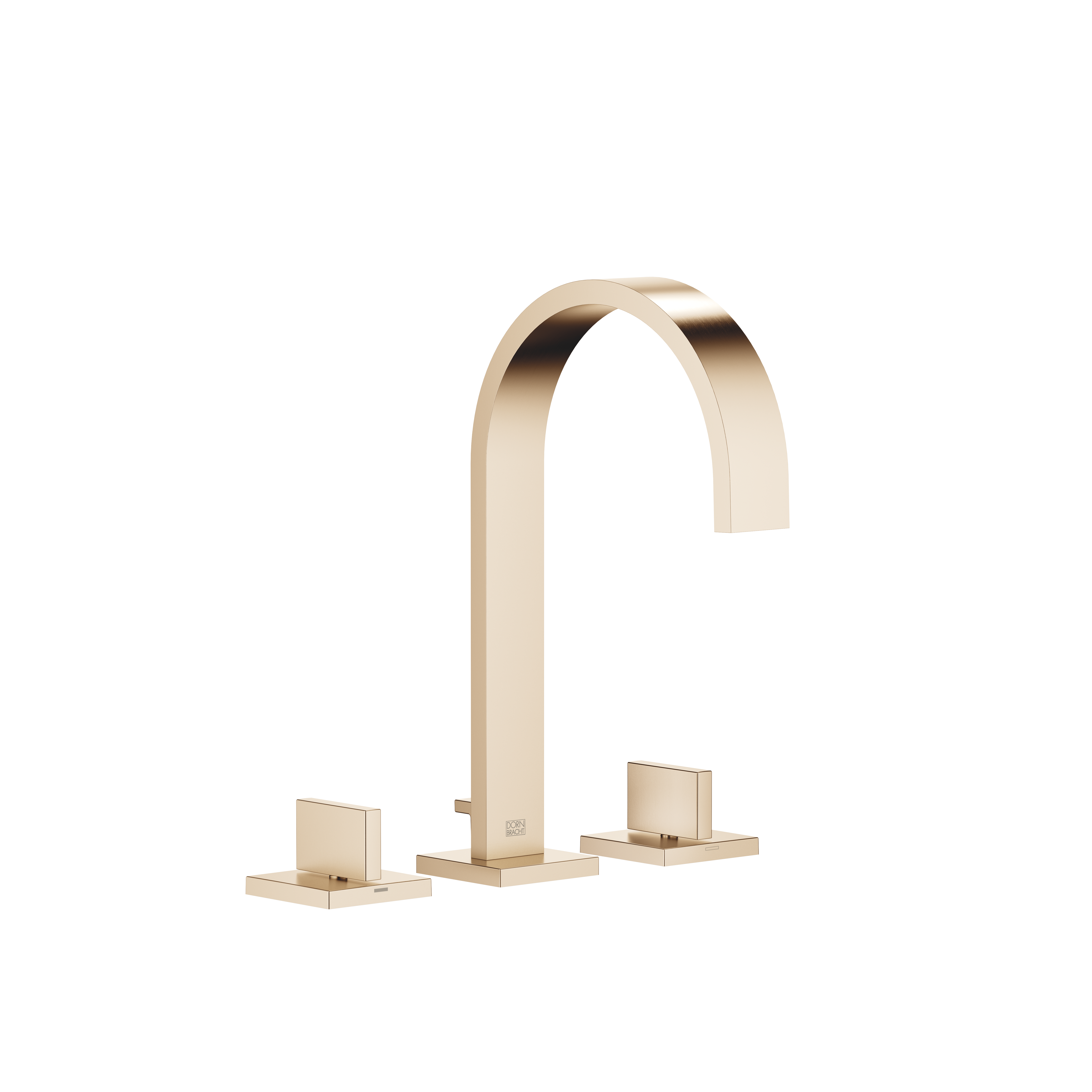 MEM Смеситель для раковины на три отверстия с донным клапаном - Brushed Champagne (22-каратное золото) DornBracht 20713782-46