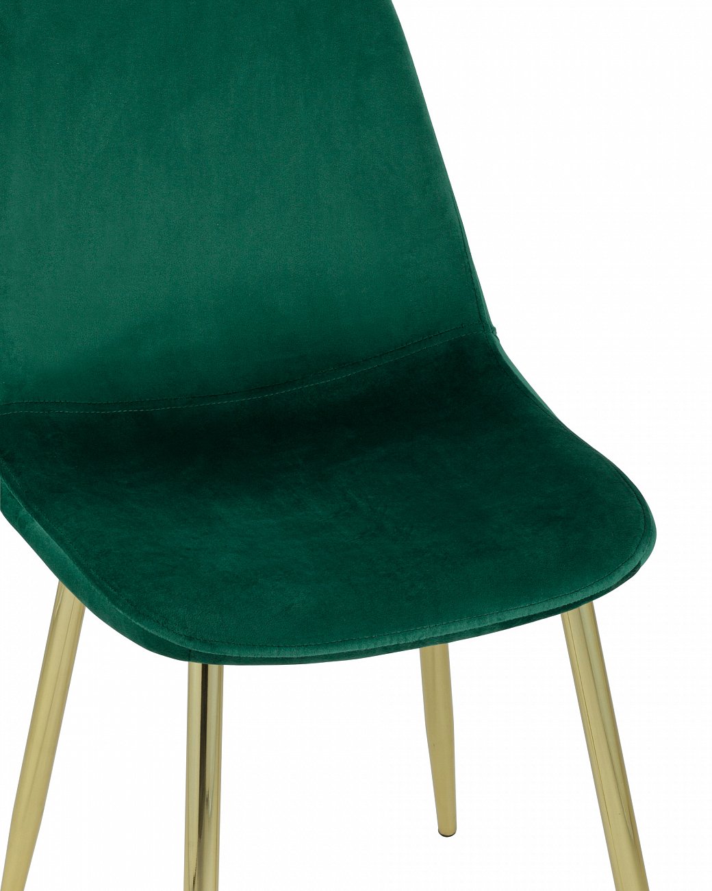 Стул со спинкой зеленый с золотыми ножками "Валенсия" STOOL GROUP ДИЗАЙНЕРСКИЕ, ИНТЕРЬЕРНЫЕ 00-3881781 Зеленый  - Вид №4