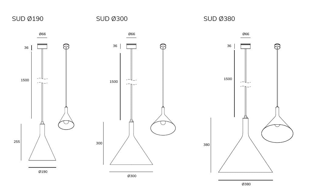 Термокрытый алюминиевый подвесной светильник Exporlux OZ SU ARCH-00073069 - Вид №2