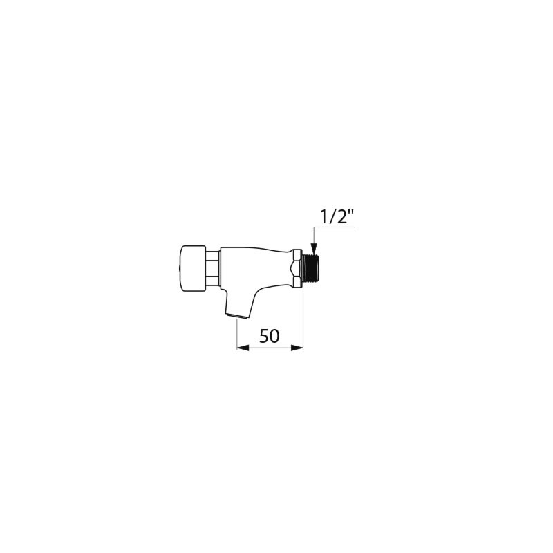 746000 Порционный кран TEMPOSTOP DELABIE  - Вид №1