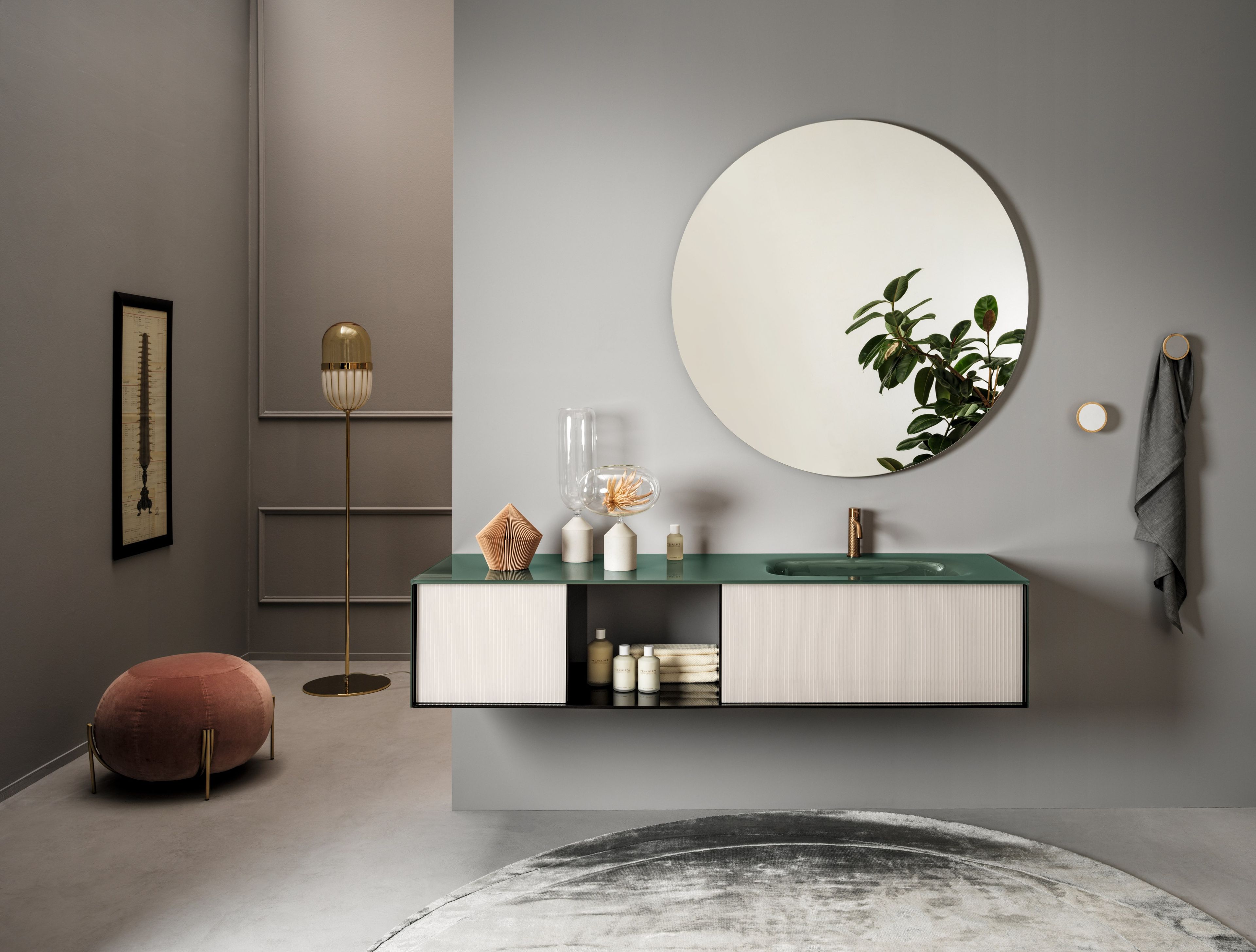 Модульный подвесной умывальник со встроенным умывальником ARTELINEA Quadra ARCH-00091833 - Вид №1