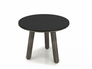 Huppé Круглый журнальный столик из березы со стальной столешницей Inverse 5571s - 5572s