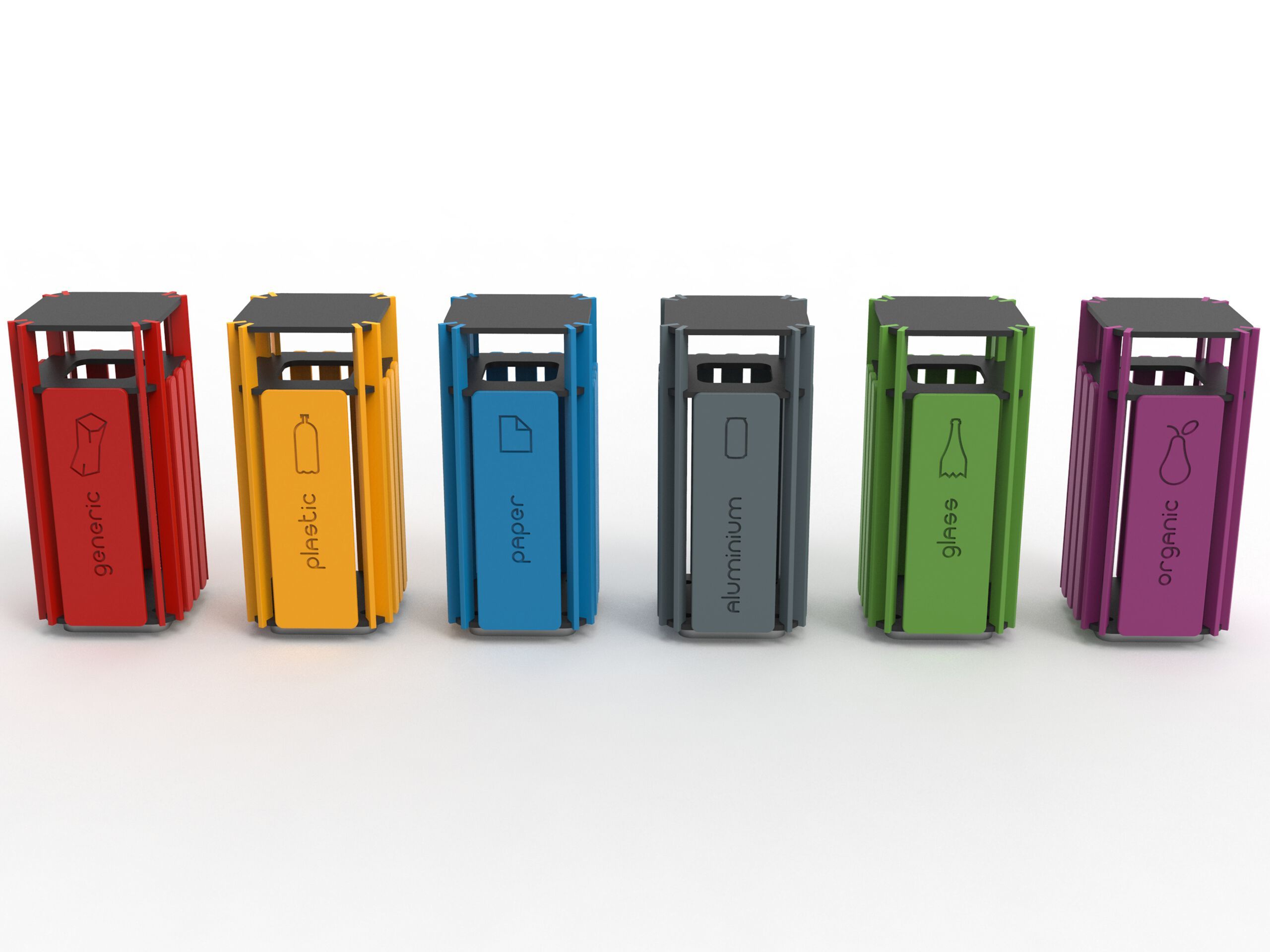 Полиэтиленовая корзина для мусора для раздельного сбора Donye Ranardo ARCH-00036686 - Вид №4