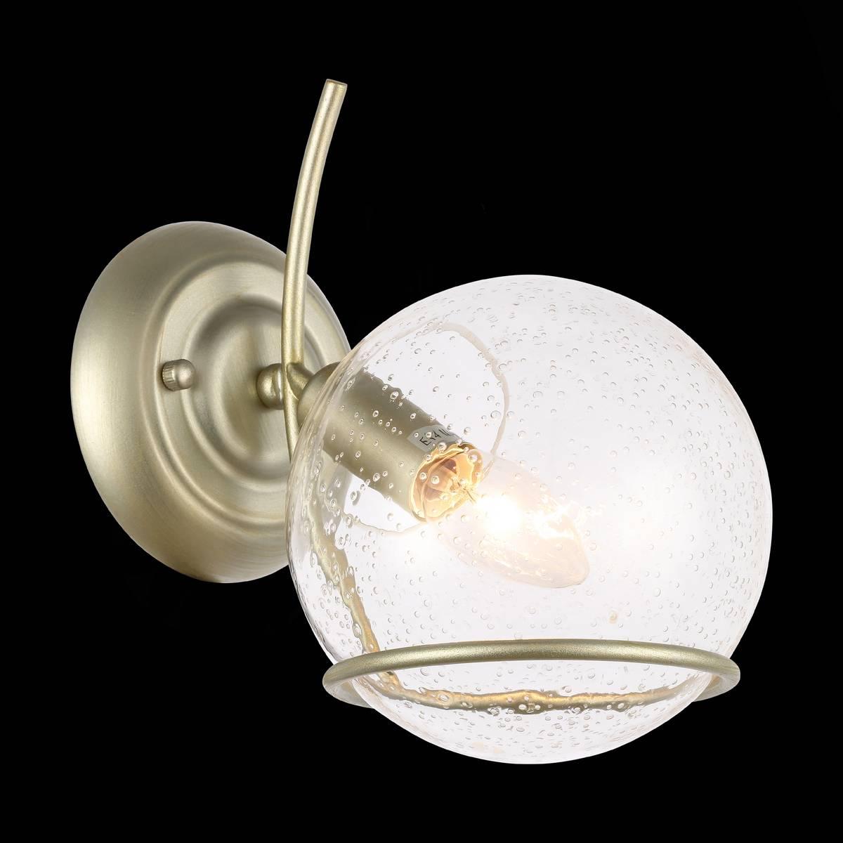 Бра со стеклянным плафоном шампань Rescheza SL1136.201.01 ST LUCE RESCHEZA 00-3930540 Золото;прозрачный  - Вид №3