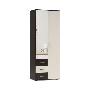 91887185 Шкаф Bts 80x212x47 см ЛДСП цвет дуб атланта/венге STLM-1392860