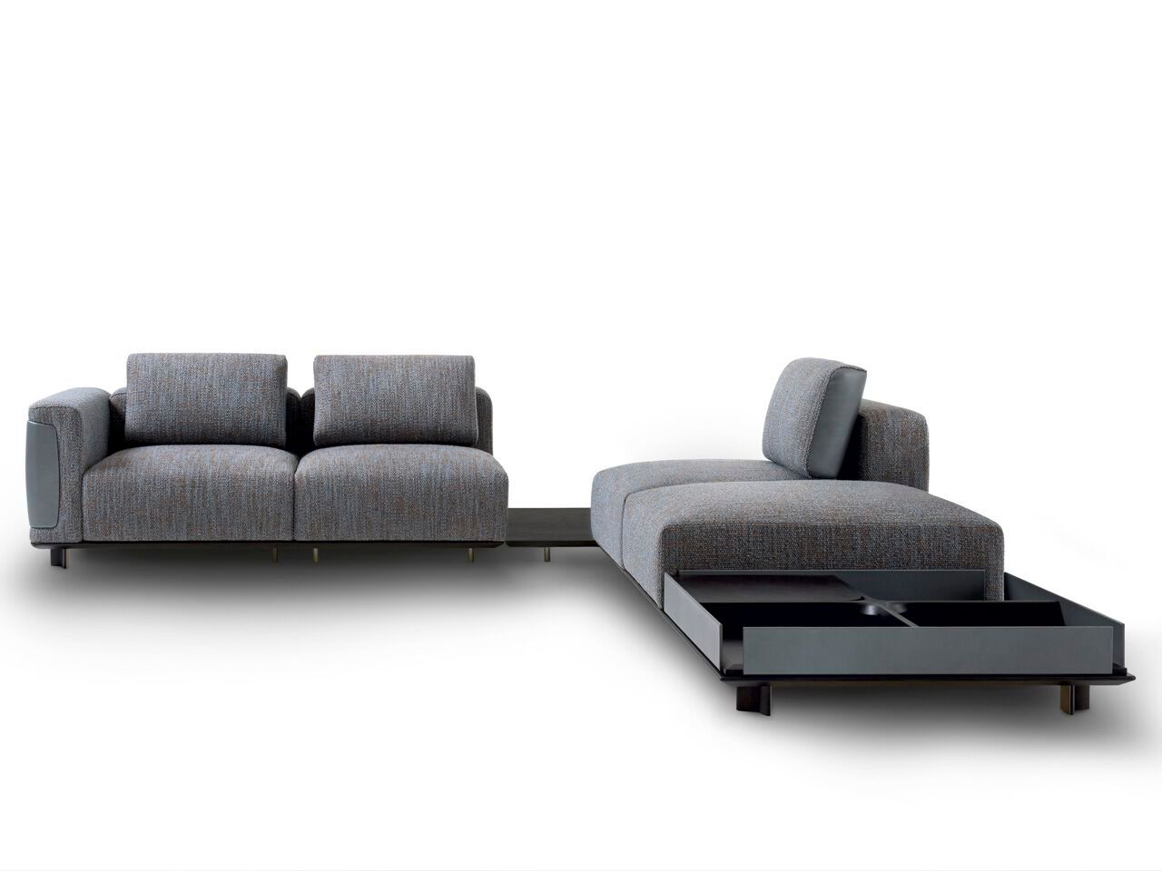 Модульный тканевый диван с отсеком для хранения Giorgetti Giorgetti Maserati Edition ARCH-00095059 - Вид №1