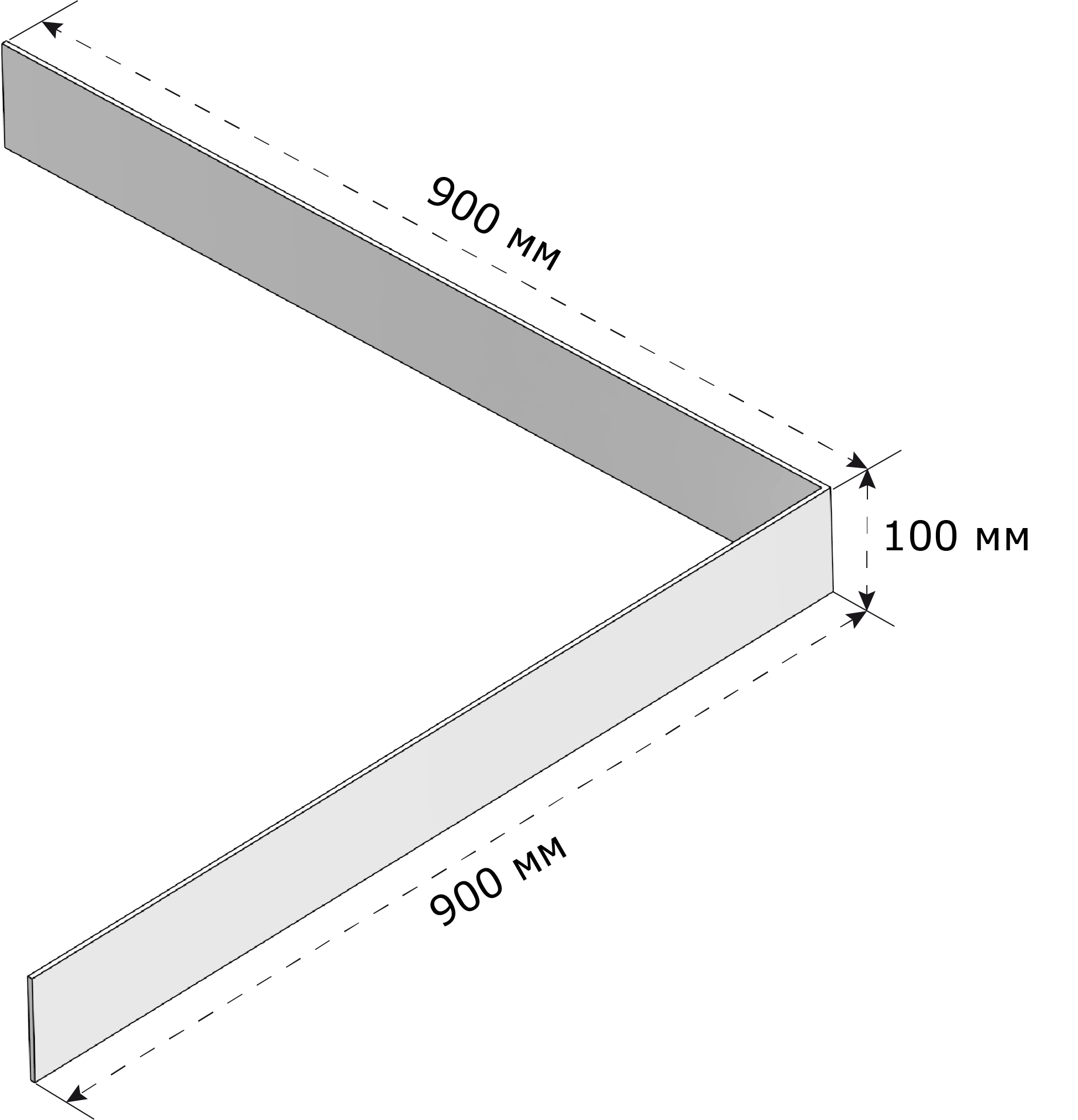 83791745 Панель для поддона акрил 90x90 см Slim STLM-0044539 SENSEA  - Вид №1