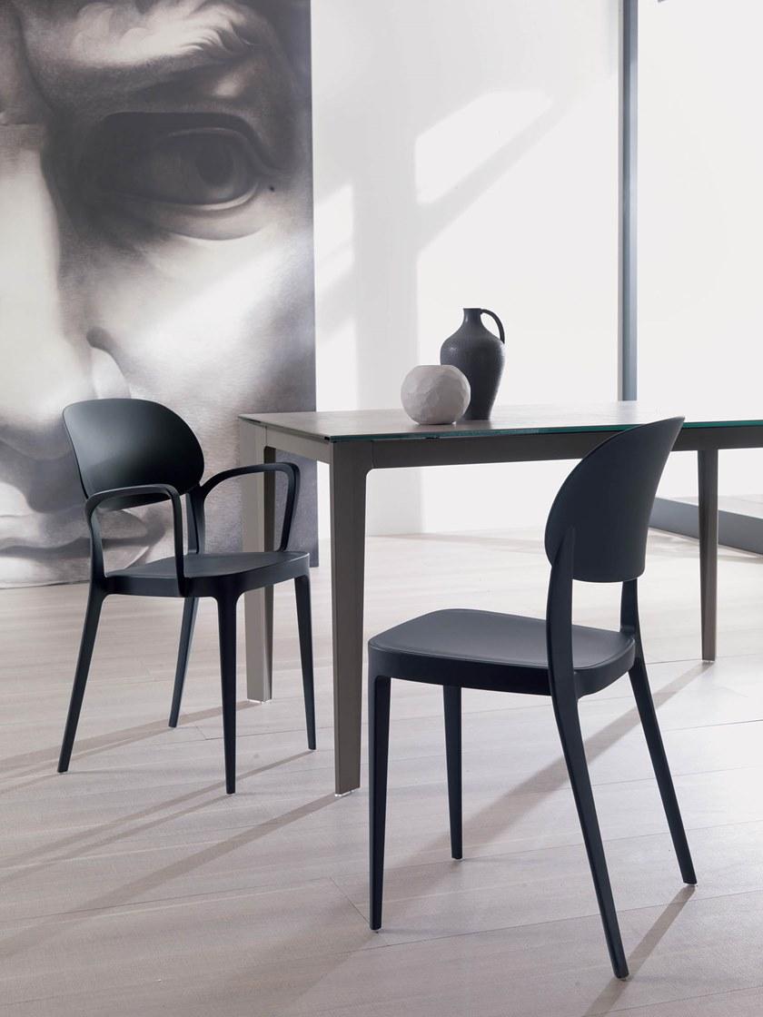 Ozzio Italia Раздвижной прямоугольный стеклокерамический стол  T233  - Вид №3