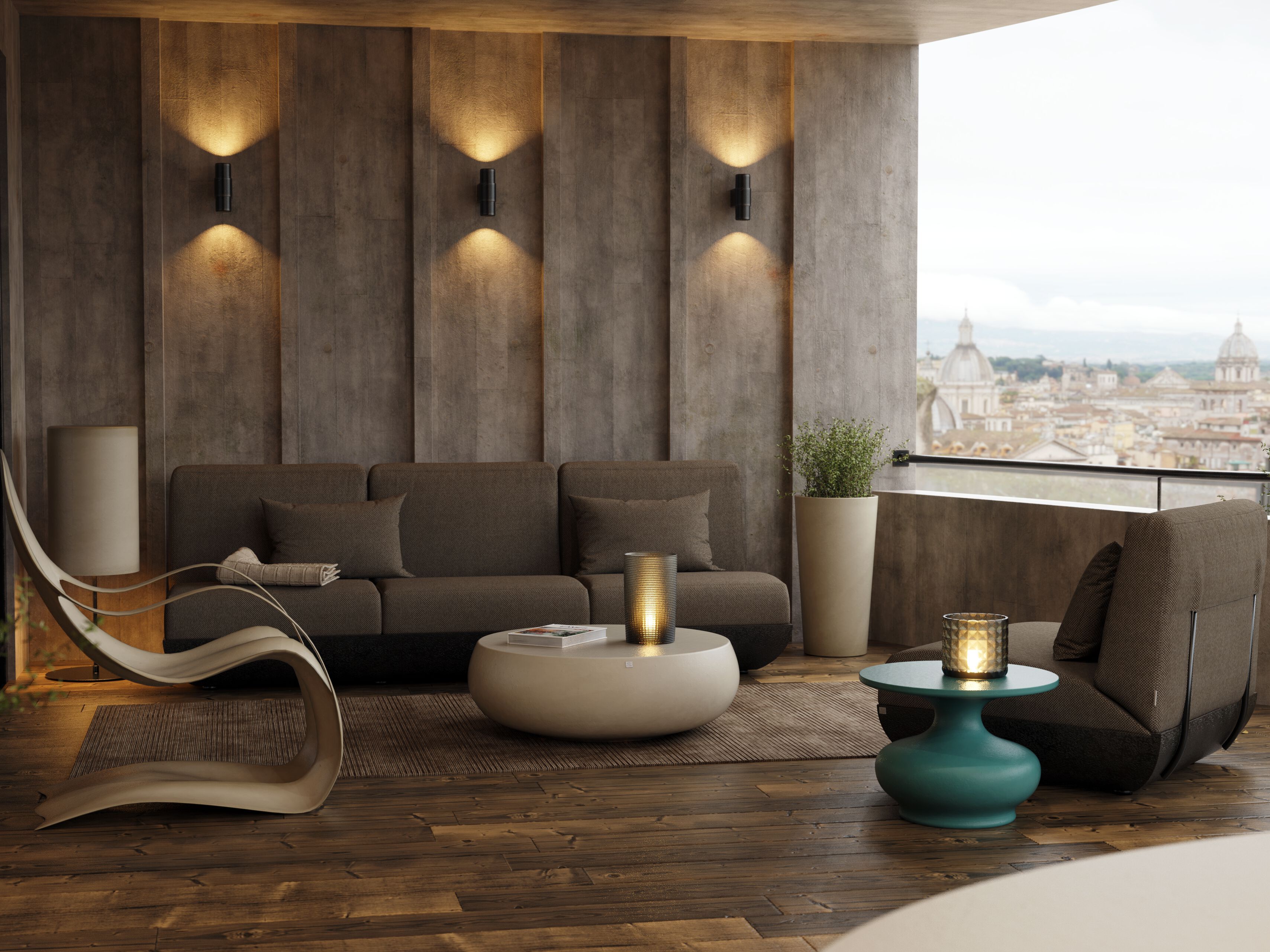 Круглый стол из стекловолокна GANSK DORIS ARCH-00048272 - Вид №2