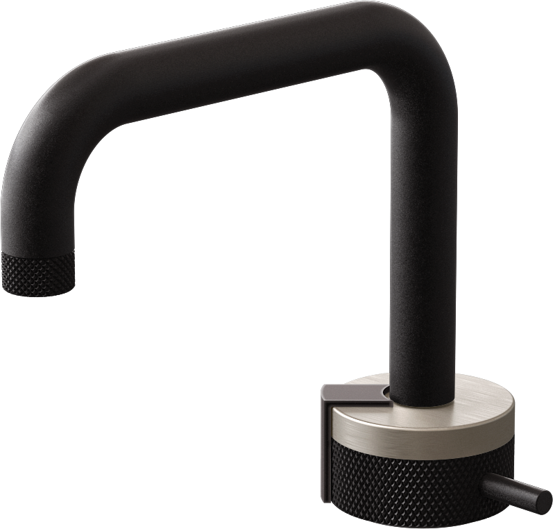 E-11500-R1SN-L2GM-BK Однорычажный прогрессивный смеситель для раковины - излив 15,3см GRAFF MOD+