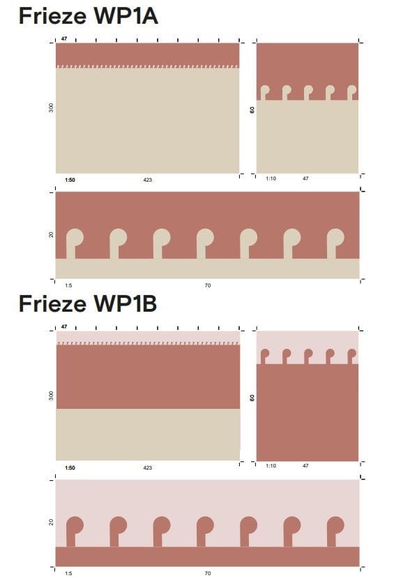 Водонепроницаемые обои для ванной комнаты Ex.T Frieze ARCH-00043184 - Вид №3