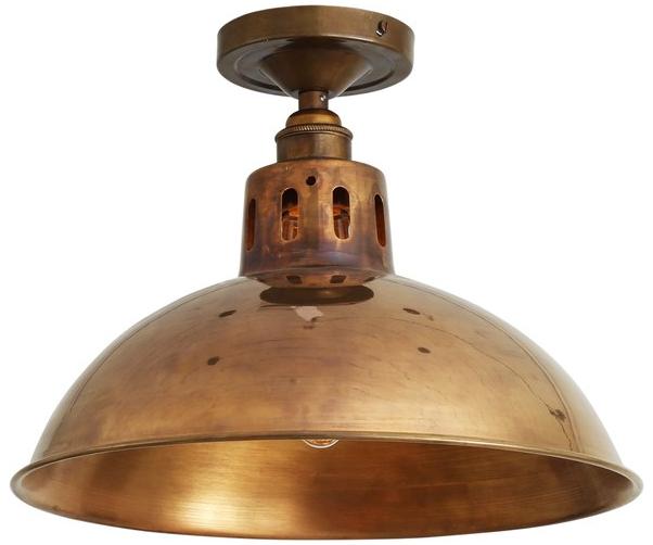 Mullan Lighting Потолочный светильник из латуни ручной работы Paris industrial Mlcf32  - Вид №1