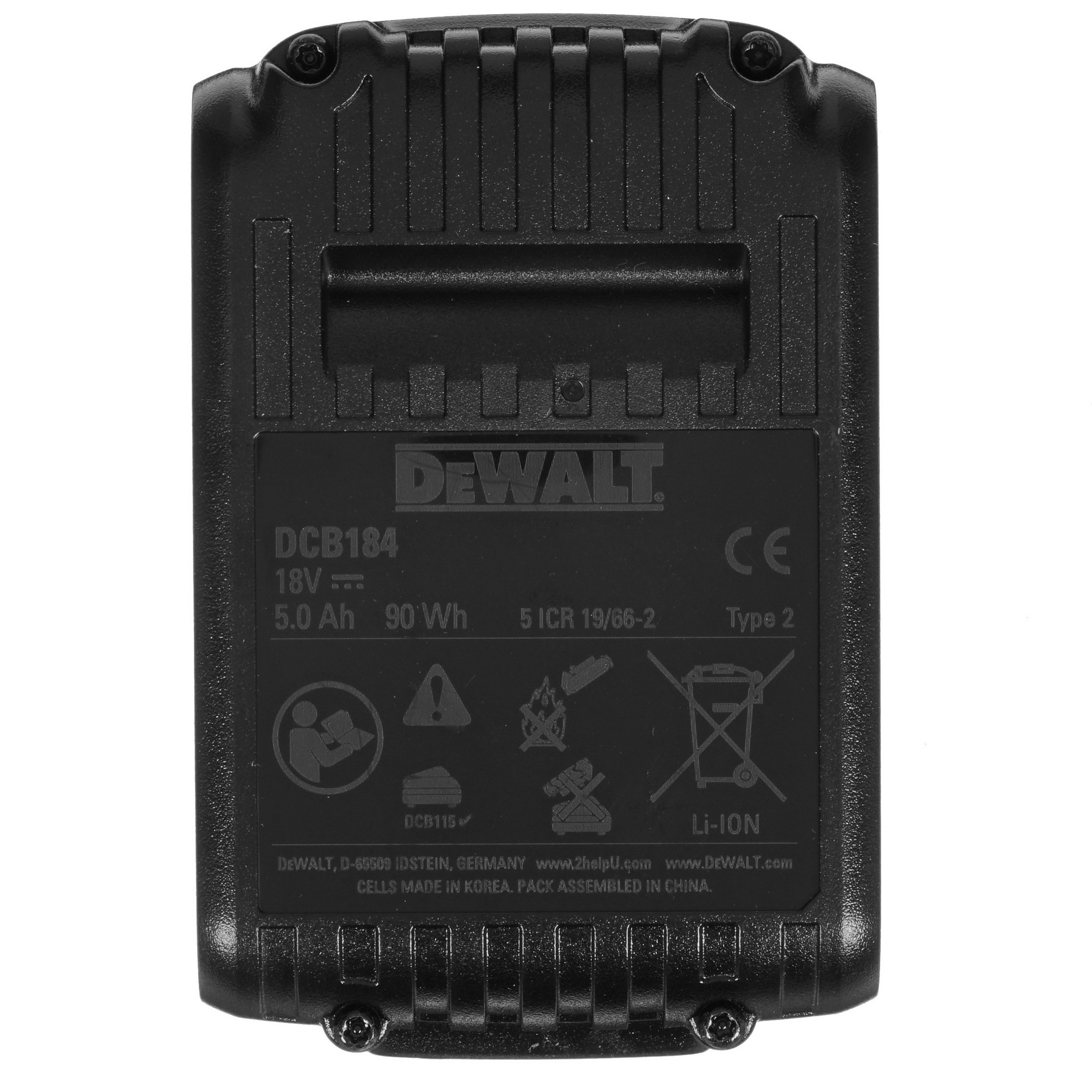Аккумулятор DeWalt DCB184 XR FLEXVOLТ 18/54V 8144752 STDN-0086491 - Вид №2