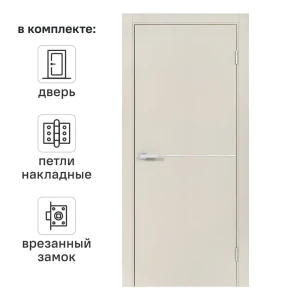 PORTIKA Борно 55: межкомнатная дверь с магнитным замком, цвет сфинкс 89427187