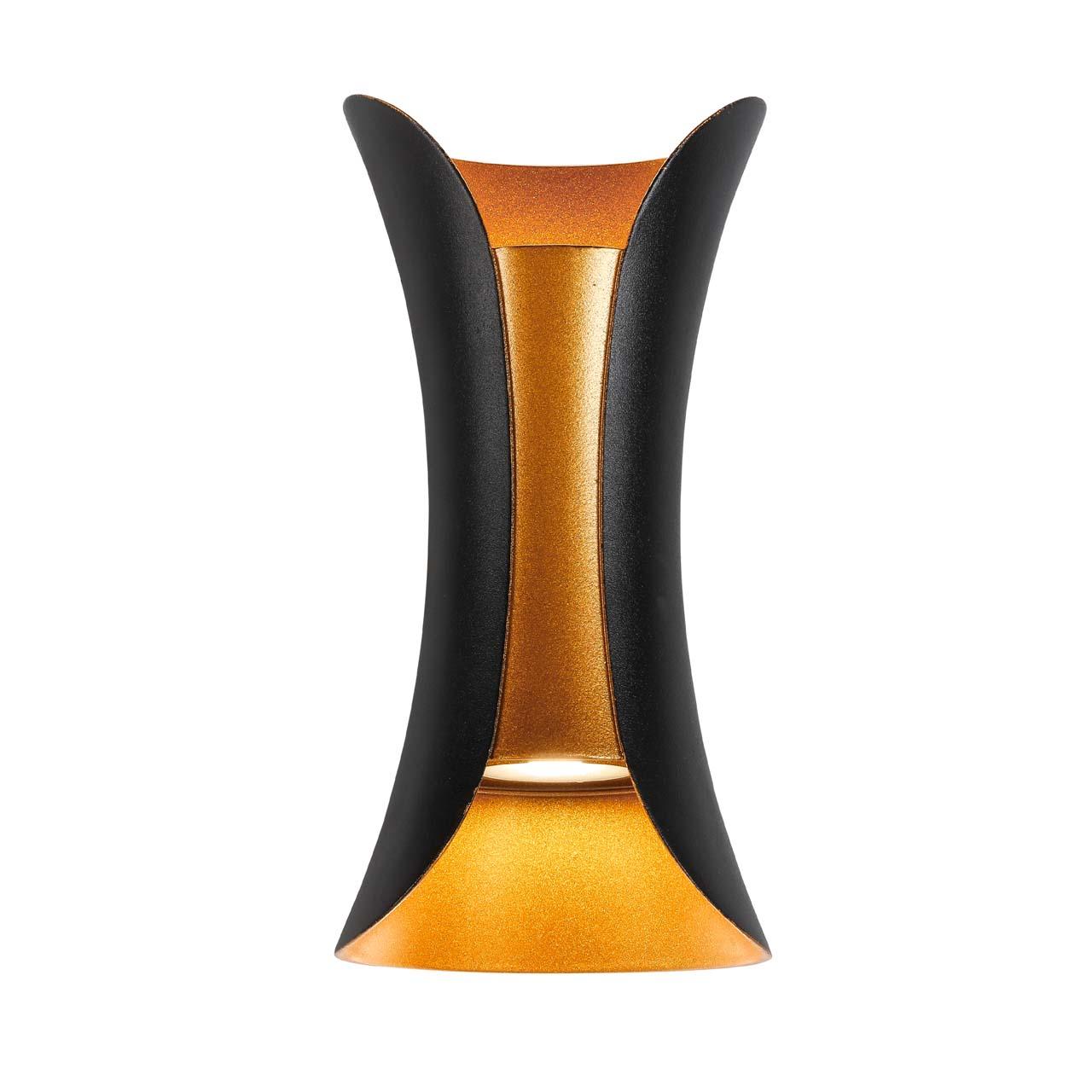 Уличный настенный светодиодный светильник чёрный ST Luce Cosetto SL1584.401.01 ST LUCE COSETTO 00-3898384 Черный  - Вид №2