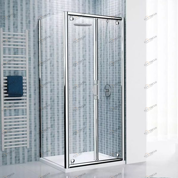 Боковая панель 102 см LUNES F Novellini LUNES с серебристым профилем LUNESF961B