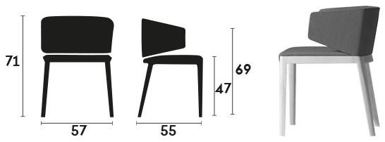 Capdell Стул с обивкой и подлокотниками Dual sun-id-1489205 - Вид №3