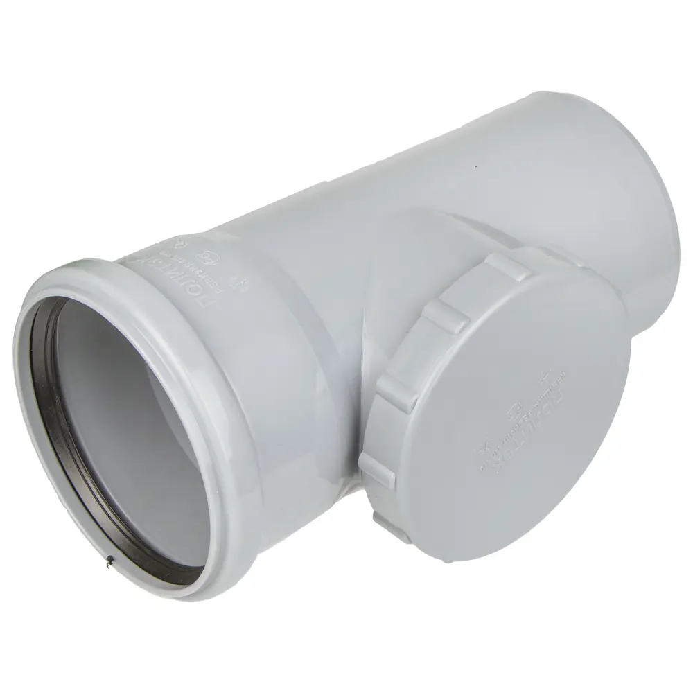 Ревизия для канализации ПОЛИТЭК 110 мм - надежное соединение труб 11012234 STLM-0001065
