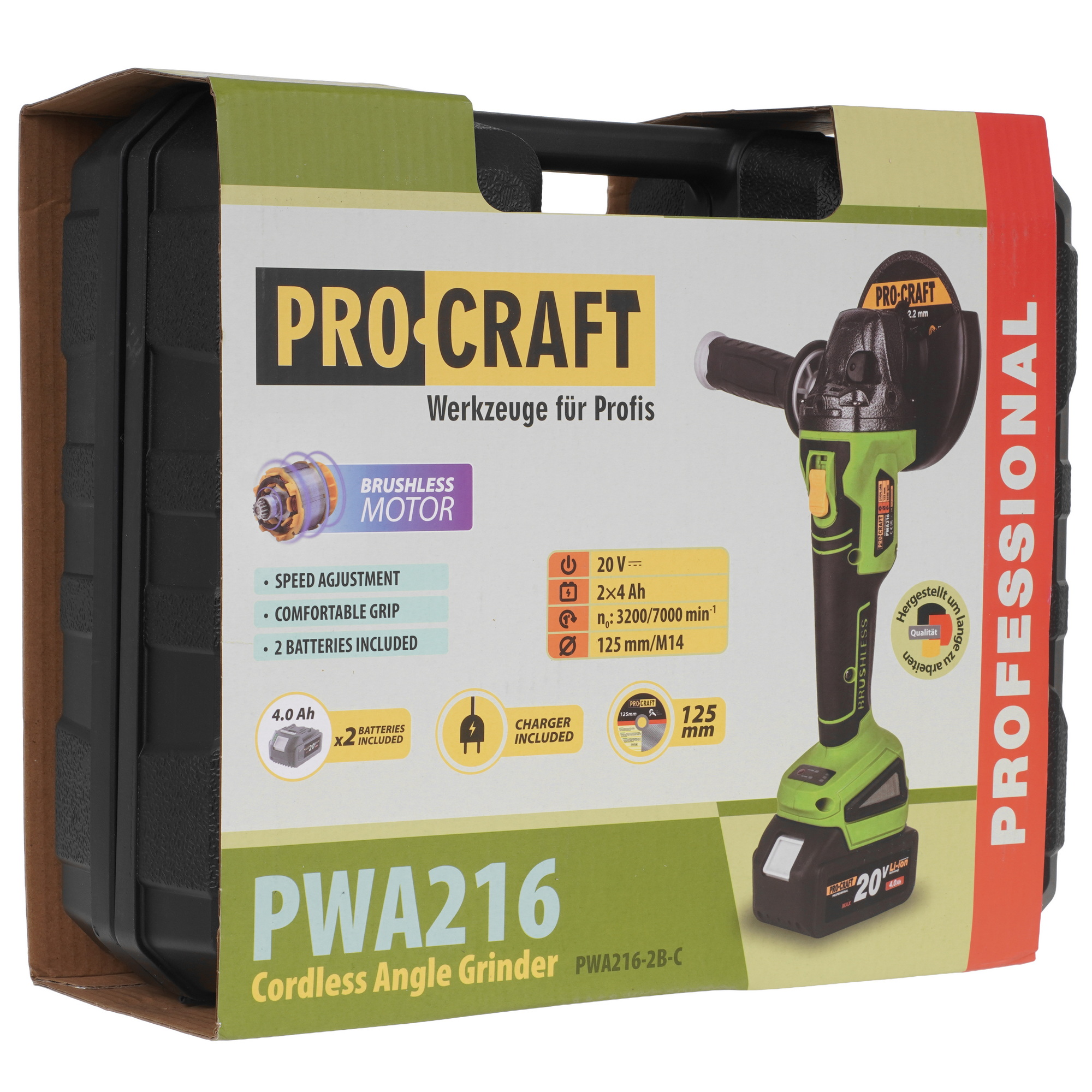 Углошлифовальная машина (УШМ) Procraft PWA216 9277938 STDN-0133304 - Вид №9