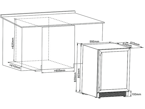 9927664 Винный шкаф Cellar Private CP051 серебристый STDN-0021607 - Вид №8