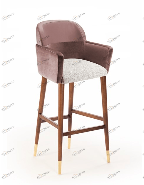 Mambo Unlimited Ideas Табурет из мягкой ткани с подлокотниками и спинкой Doble sun-id-1443103