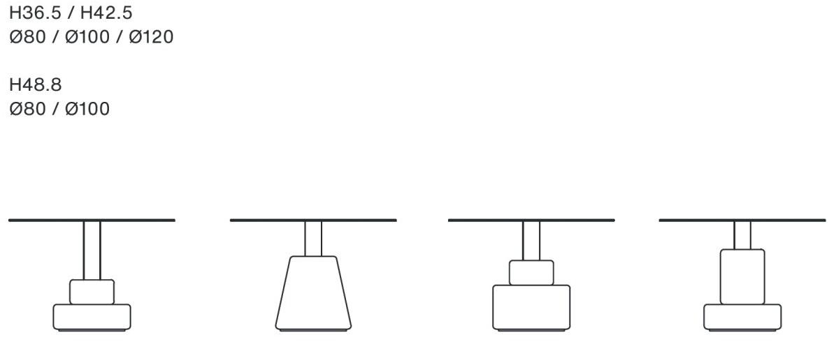 ACERBIS Низкий круглый журнальный столик Menhir sun-id-1414634 - Вид №3