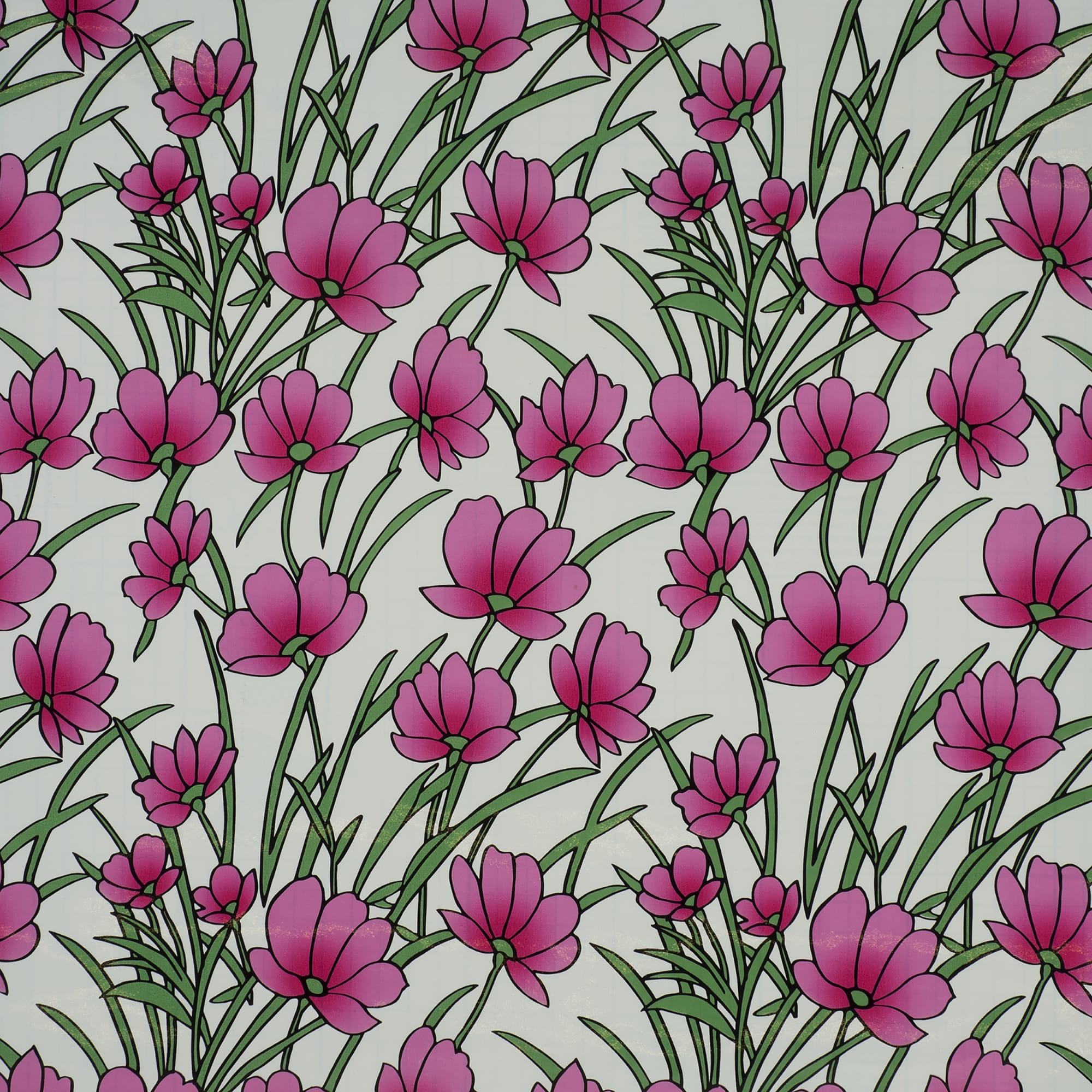 14111449 Пленка самоклеящаяся «Цветы» 9256, 0.45х2 м, витраж Santreyd 