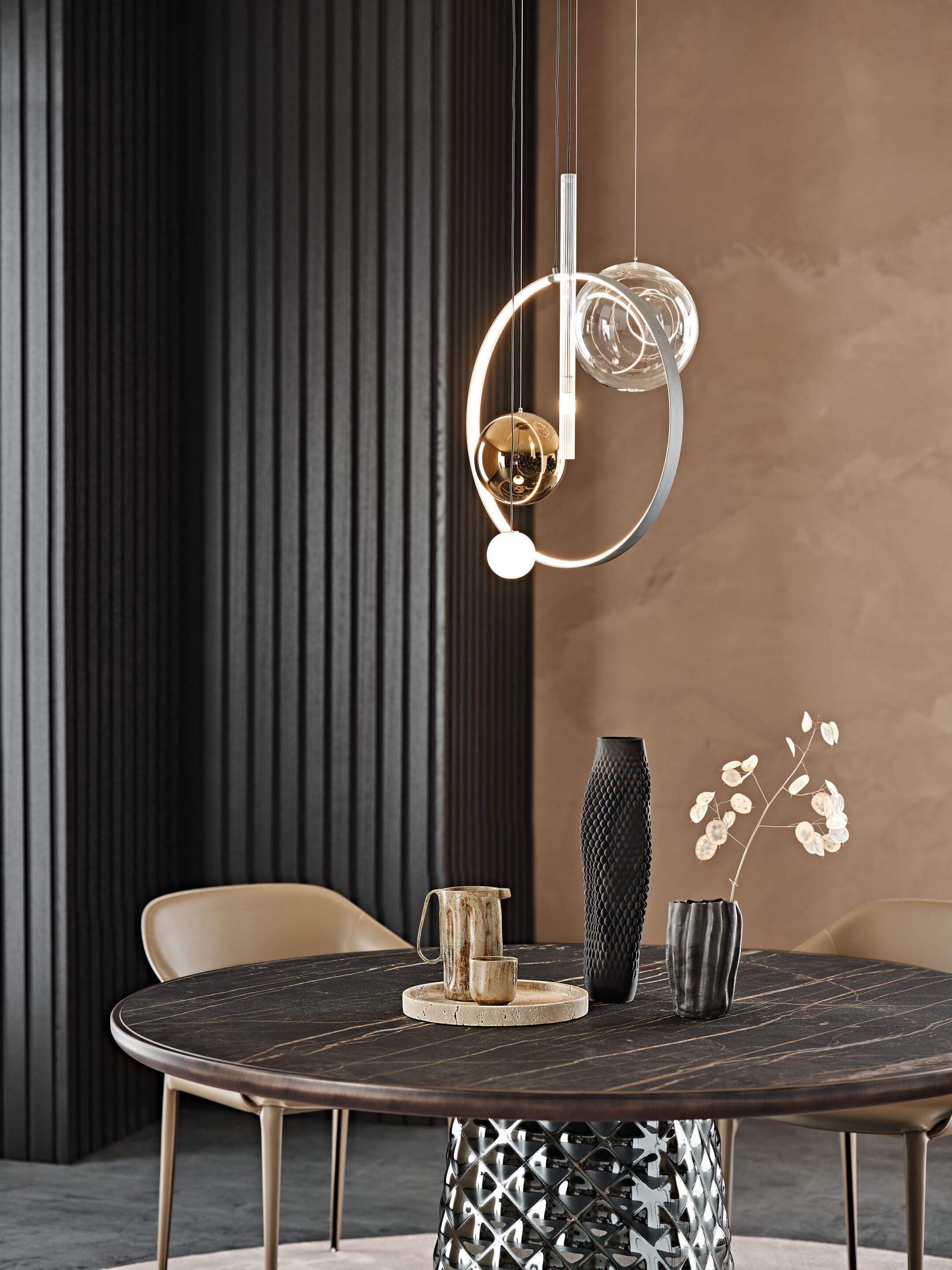 Подвесной светильник из боросиликатного стекла Cattelan italia BIARRITZ ARCH-00083184 - Вид №1