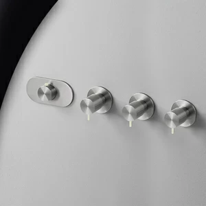 Термостат для душа матовая сталь с серой ручкой Toki Radomonte TKI56SCIL29