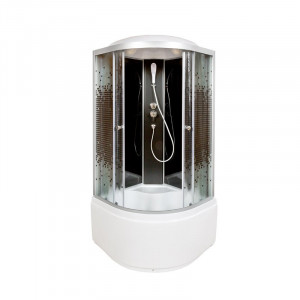 BМ4590 N LED BLACK Душевая кабина DETO Серия ВМ