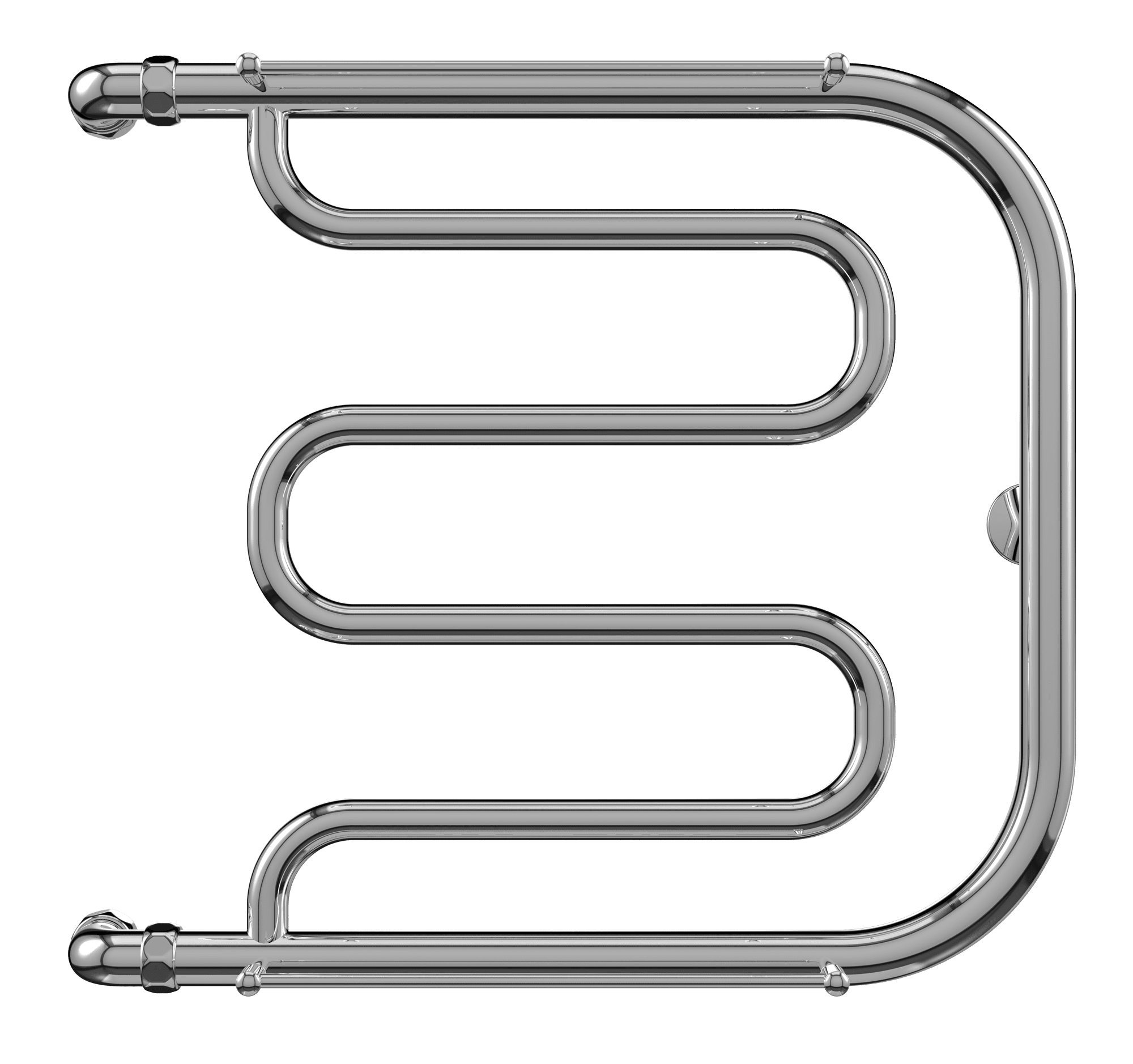 4620768881299 ЭКОНОМ Фокстрот AISI 32х2 500х600 Полотенцесушитель TERMINUS Нержавеющая сталь - Вид №1