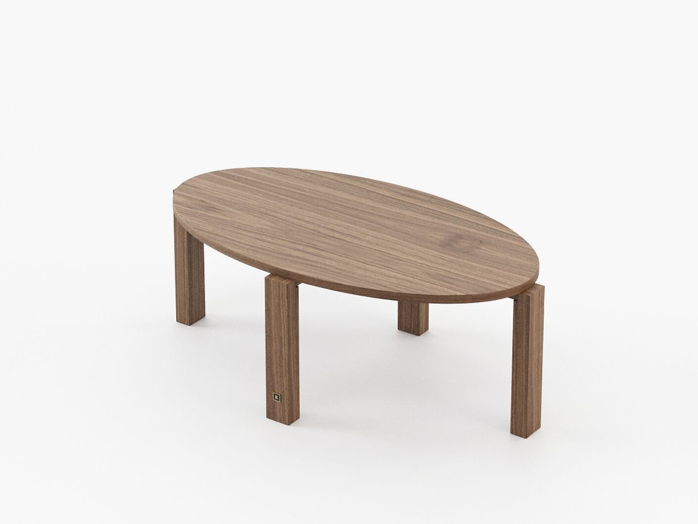 Деревянный круглый низкий журнальный столик Laskasas TASOS ARCH-00031095 - Вид №2